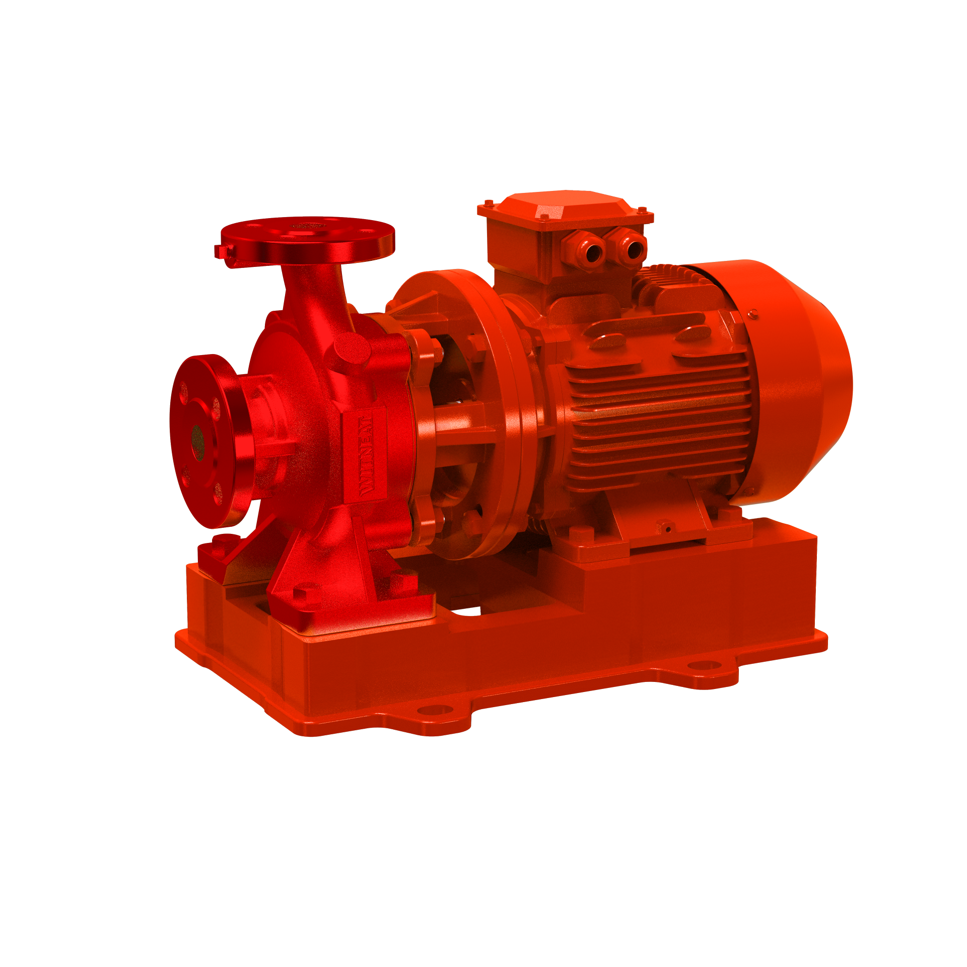 Head Range:8-150m Inlet/Outlet Range:DN20-DN500 ISW Horizontal Pipeline Centrifugal Pump